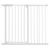 Baby Gate 26-40 Inches Adjustable Width 36 Inches High Dog Gate White