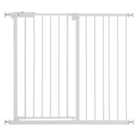 Baby Gate 26-40 Inches Adjustable Width 36 Inches High Dog Gate White
