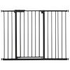 Baby Gate, 26-48 Inches Adjustable Width, 36 Inches High Dog Gate, Easy Step Walk Thru, for Child Pet Security, Pressure Mount Kit, Wall Cups