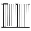 Baby Gate 26-40 Inches Adjustable Width 36 Inches High Dog Gate Black