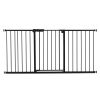 Baby Gate, 60.6-63.3 Inches Adjustable Width, 30 Inches High Dog Gate, Easy Step Walk Thru, for Child Pet Security, Pressure Mount Kit, Wall Cups